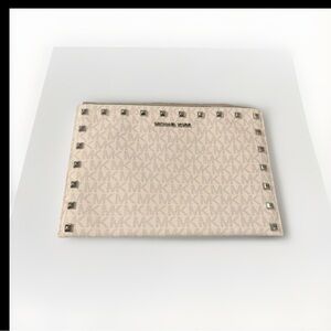 Michael Kors Light Pink Logo Clutch